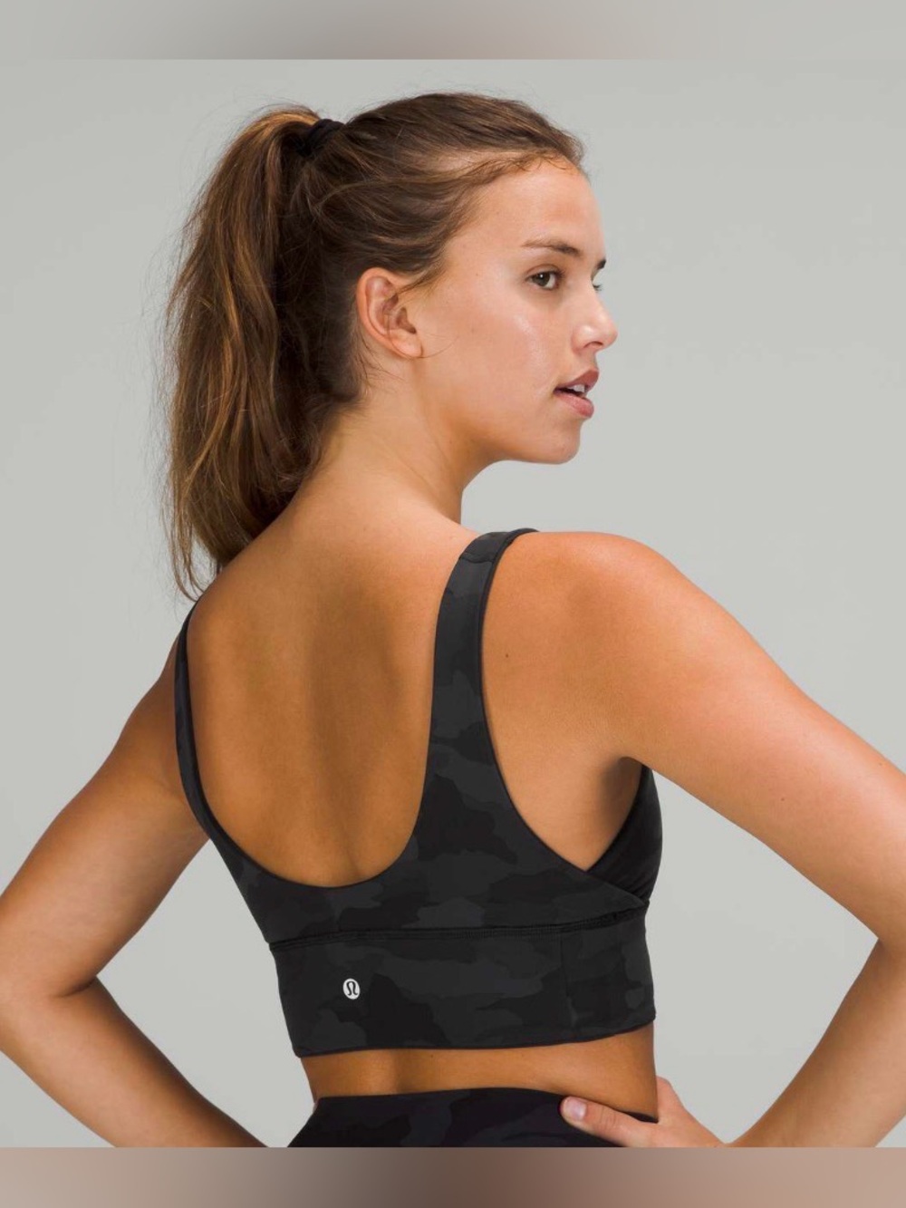 Lululemon Align Reversible Bra Size 8 - Black, Camo Athletic Sporty Yoga Pilates